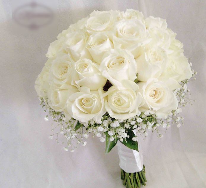 Mẫu hoa cưới màu trắng cực đẹp