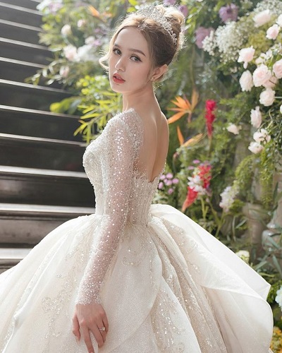 Váy cưới xoè công chúa đẹp vay cuoi xoe Lavender Studio